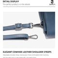 Zency New Soft Plain Color Leather Bag Multiple Pockets Women's Bag Genuine Leather Shoulder Crossbody Versatile Commuting Bag