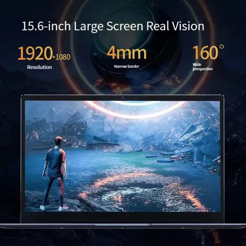 New 15.6" Gaming Laptop 11th Gen Intel i7 NVIDIA MX450 2G 16GB RAM 512GB SSD Fingerprint Unlock 1.8kg Ultra Slim Office Notebook