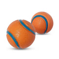 Durable Squeaky Dog Ball Toy Indestructible Chew Resistant Elastic Interactive Pet Toy For Teeth Cleaning Training