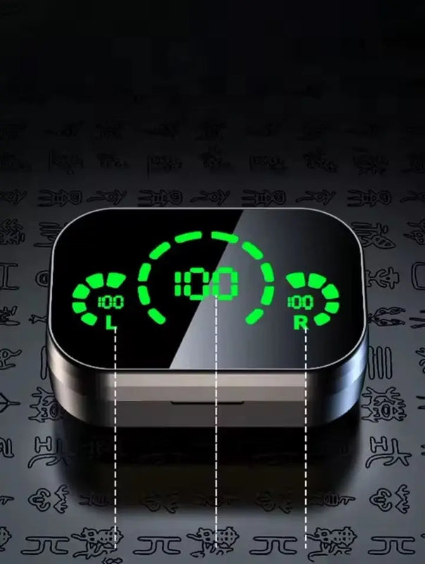 True Wireless Earphones With Dual LED Display . Sleek Metal Design, Long Battery Life, And Reliable Fit