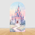 Fairy Tale Castle Butterfly Floral Arch Backdrop Cover Princess Girl Birthday Baby Shower Party Decor Photography Backgrounds