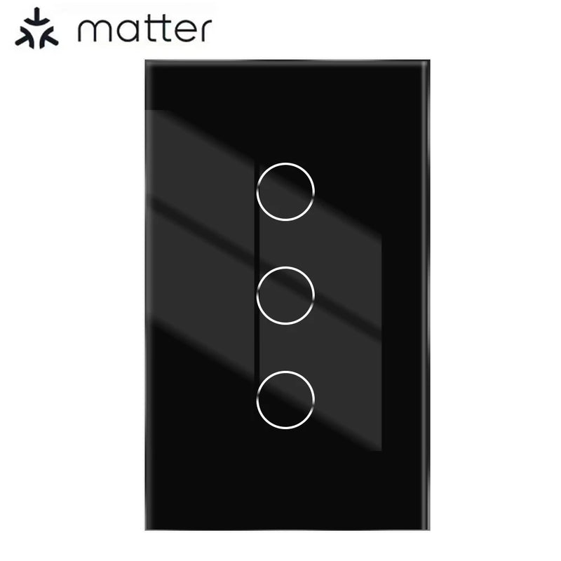 Matter smart switch  Alexa Google No APP required Intelligent Control Scan QR Code to Connect Touch Light Switch