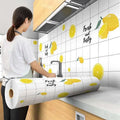 Waterproof Wall Stickers Kitchen Oil-proof Sticker Wallpaper Self-adhesive Waterproof Moisture-proof High Temperature Wall