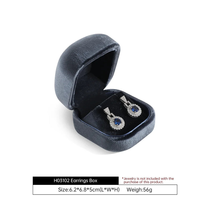 Yinbeini Wedding Ring Box Velvet Jewelry Box Collection Bracelet Necklace Pendant Storage Case Jewelry Display Organizer H030
