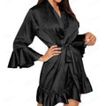 Women's Swimsuit Fashionable Casual Sexy V Lace Nightgown | SAMAG