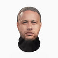 3D Funny Pattern Mesh Face Mask Head Cover Party Cosplay Props UV Protection Shield Neymar Pattern Headwear Novelty Supplies