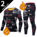 2-piece plus size men's velvet underwear suit comfortable and fashionable printed padded underwear home service set pajamas