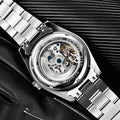 New BENYAR 41mm Men's Automatic Mechanical Watch Classic Blue Stainless Steel 50m Waterproof Luminous Male Business Wristwatch