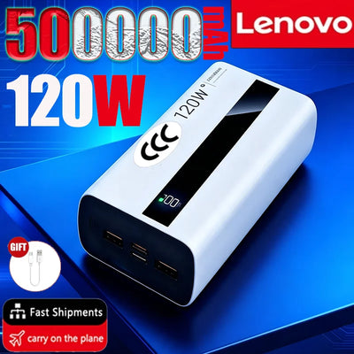 Lenovo 500000mAh 3C High Capacity PowerBank 120W | SAMAG