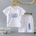 1Set Boy Girl Leisure Set Children Letter Quick Drying - View 3 | SAMAG