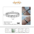 Hapiship New Women's Jewelry 9mm Width Itanlian Elastic Charm Bracelet Fashion Stainless Steel Bangle ST - Visuel 2 | SAMAG
