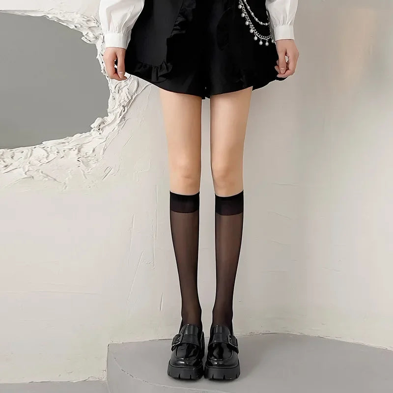 Summer Women's Lolita Overknee Socks Women Stockings Sexy Lace Bow Long Socks Thigh High Stockings Sweet Girls Kawaii Stockings