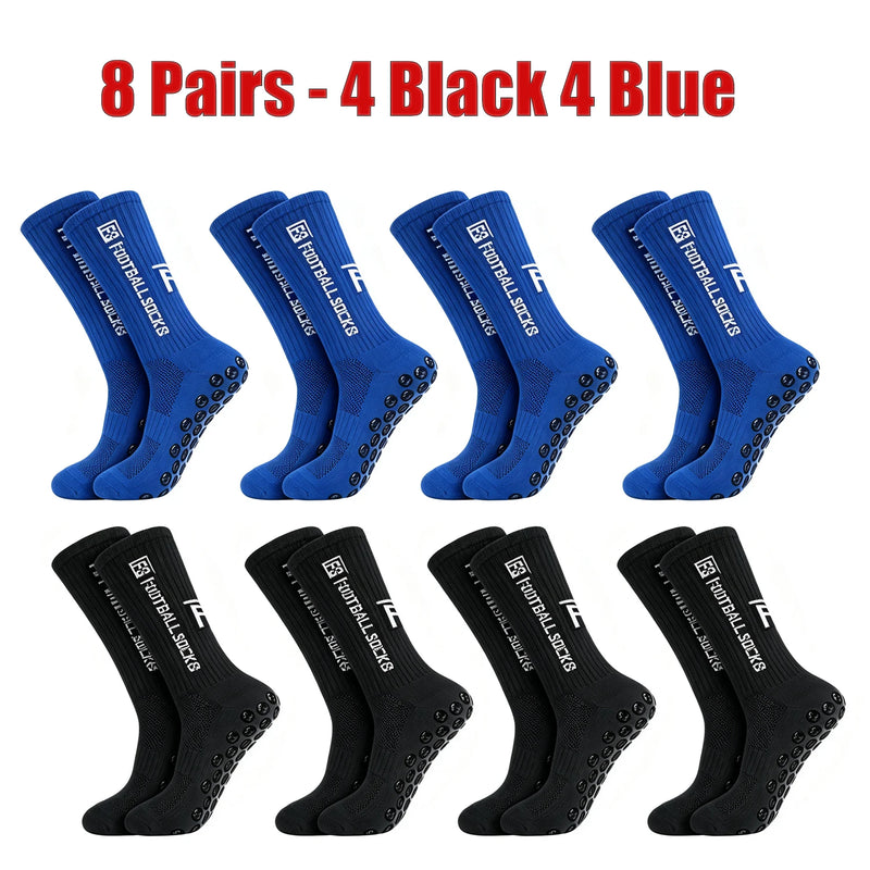 New Football Socks Non Slip Grip Mid Tube Sports | SAMAG