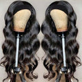 38 Inch Body Wave Headband Wig for Women Human Hair Wear and Go Brazilian Virgin Full Machine Human Hair 220 Density
