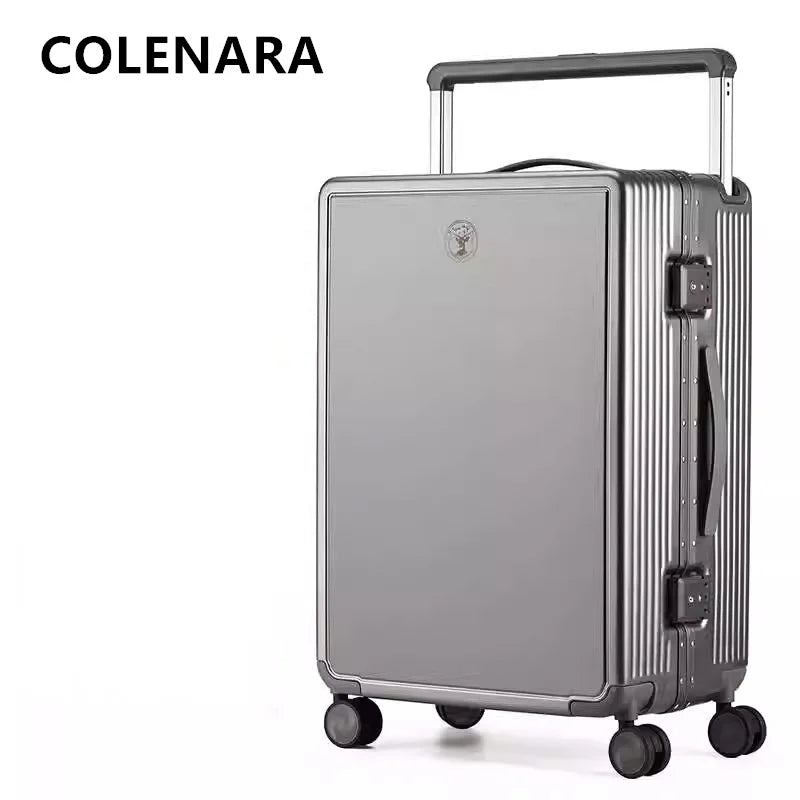 COLENARA 20"22"24"26 Inch Women's With Wheel Rolling Suitcase ABS+PC Travel Luggage Bag Boarding Box Men's Trolley Case