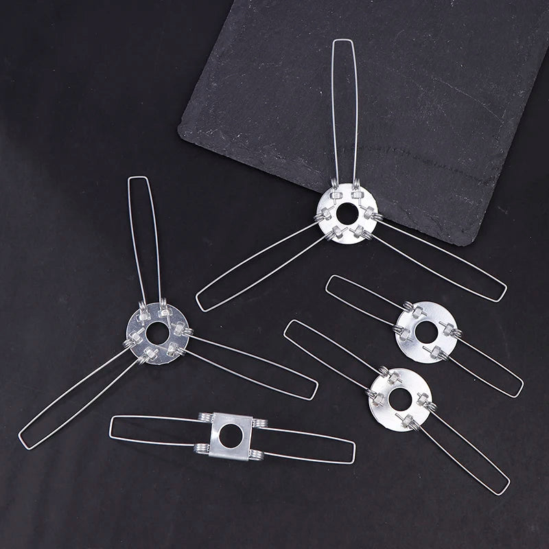4Pcs 2-Forks 3-Forks Galvanized Fixing Spring Clip Spring Buckle For Fixing Lampshade Shrapnel DIY For Pandent Lamps Lanterns