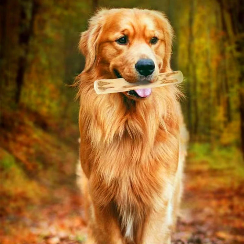 1pc Natural Coffee Wooden Dog Chew Toys for Puppy Pet Dogs Teething Stress Relief Molar Teeth Cleaning Safe Chew Sticks Supplies