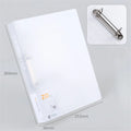 A4 Binder 4 Hole Binder D-Type Punch Folder Office Storage File Ring Waterproof Test Paper Data Storage Folder Learning Supplies