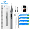 CURVY MOON Visible Electric Ultrasonic Tooth Cleaner with Camera Tartar Remover Tooth Stain Cleaning Tools Teeth Whitening Care