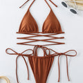 Sexy Micro Bikini Criss Cross Swimwear Bandage Woman | SAMAG