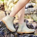 Short Rain Boots Men Fashionable New Rain Boots Work Fishing Waterproof Water Shoes Outdoor Non-slip Rubber Shoes Wear-resistant