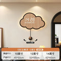 Cloud-Shaped Wall Clock LED Perpetual Calendar 2024 Motion-Sensor Silent Mechanism Long Battery Life