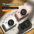Lenovo Digital Camera 180° Flip Screen 5k Video Vlog Camera 75mp Anti-shake 18x Zoom Portable Body Camera For Students Gifts