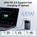Vention 65W Power Bank 20000mAh Built-in USB-C Cable Portable Powerbank for Laptop PD Fast Charger for iPhone 17 Samsung S25 S24