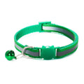 Cute Fashion Adjustable Size Cat Head Pattern Reflective with Bells Cat Collar Pet Accessories Kitten Decor Cat Neck Strap