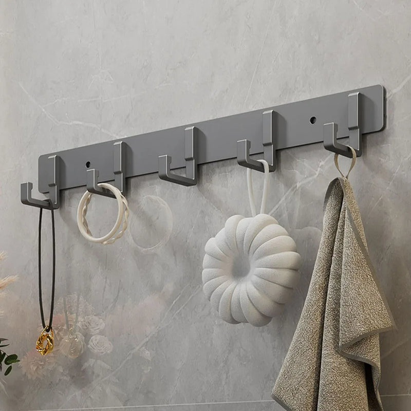 Kitchen Space Aluminum Punch - Free Hooks Are Easy to Install Utensils Storage Bathroom Bathrobe Towel - View 4 | SAMAG