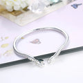 Suyixian 925 Sterling Silver 3mm Snake Chain 8 Inches Basis Bracelet For Woman Charm Wedding Engagement Fashion Party Jewelry
