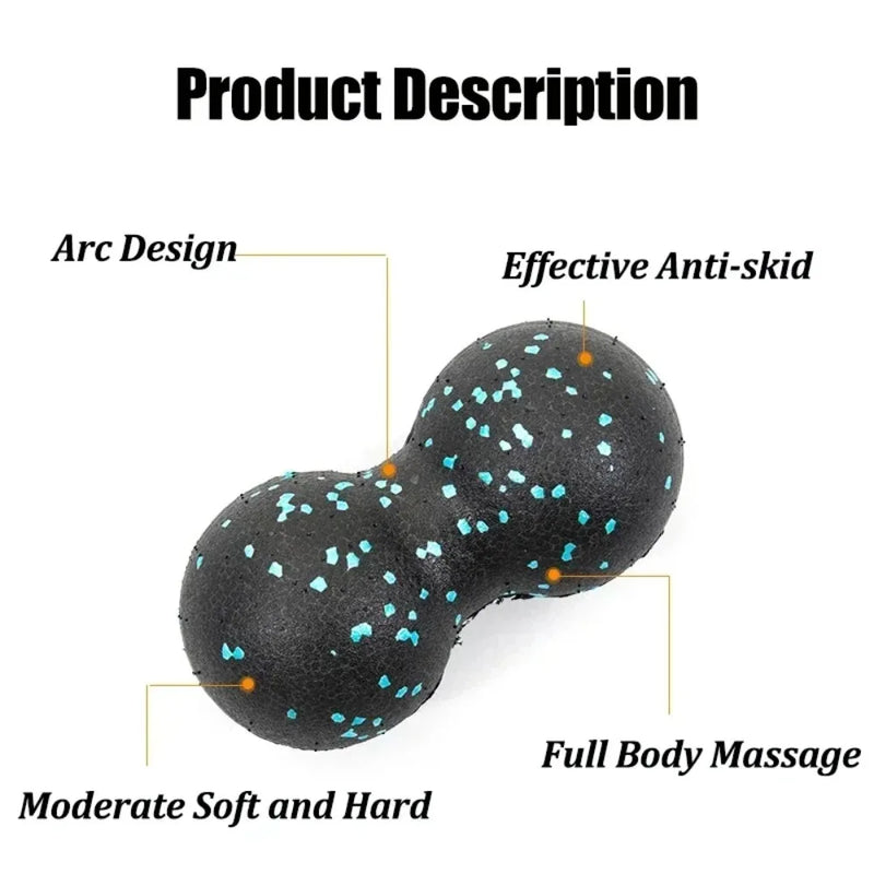 8cm EPP Peanut Balls Body Massage Fascia Ball High Density Muscle Relaxation Lacrosse Fitness Yoga Myofascia Ball Relieve Pain