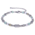2026 Classic 6mm Tiger Eye Stone Hematite Beaded Bracelet Adjustable Stainless Steel Chain Bracelet for Men Women Jewelry Gifts
