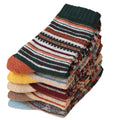 5pairs Unisex Ethnic Style Vintage Thick Wool Warm Crew | SAMAG