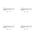 1/2/4 pairs Semicircle No Tie Shoelaces Elastic Sneakers shoelace Metal Lock Lazy Laces for Kid and Adult One size fits all shoe