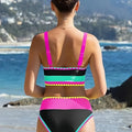 Women's Bikinis And Tankinis High Waist Color-blocked | SAMAG