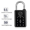 7/10mm Waterproof Tuya Padlock Fingerprint IC Card Password Electronic Lock Heavy duty Padlock for home Warehouse garage