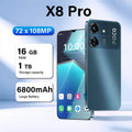 HOT Global Version X8 Pro Original High Quality 5G Standby 6.8"HD Dual Card Intelligent System 6800mAh Battery