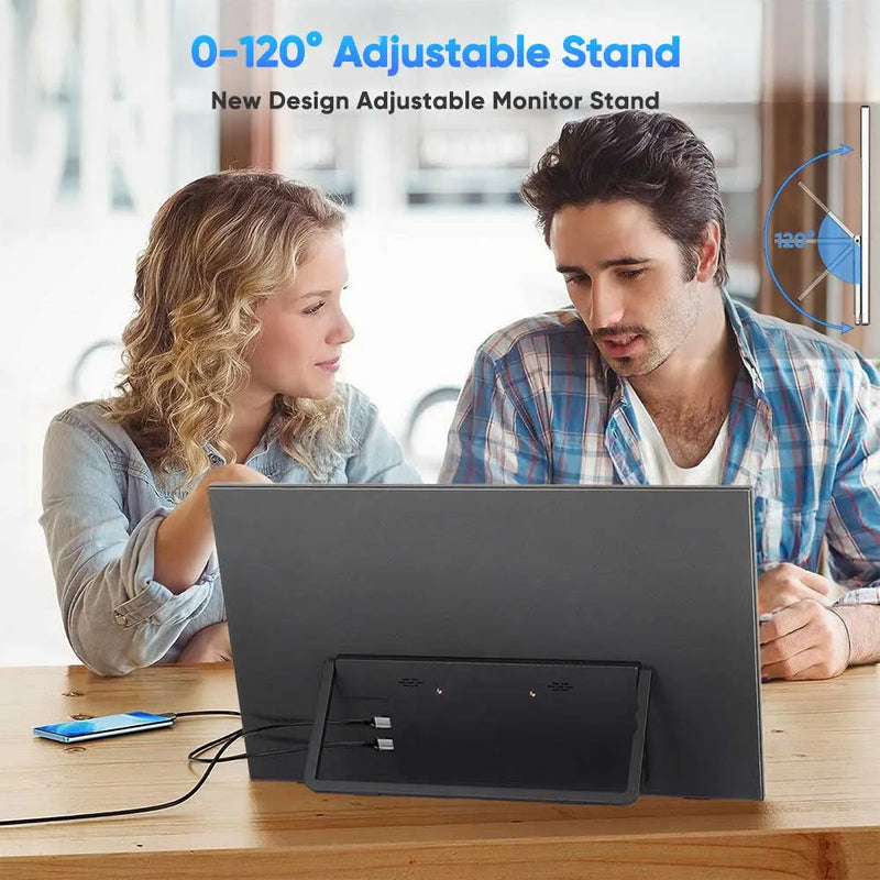 23.8 Inch 120Hz Portable Monitor 100%sRGB With VESA Hole Back Bracket Laptop Extended Display IPS Computer Display for Laptop PC