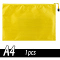 A4/A6 Pencil Bag Zipper Pouch Document Puzzle Bag Waterproof Zip File Folders Pencil Case Storage Bags School Office Supplies