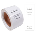100pcs/roll Thank You Sticker Seal Labels Small Business Gift Decor Sticker Package Sticker Sealing Package Is Happy To See You
