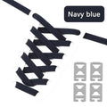 Elastic Shoelaces Without Ties Flat Shoe Laces for Sneakers Metal Buckle Lock Lazy Shoelace Mesh Precision Weaving Shoestrings