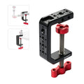 Lanxire C Clamp Desk Camera Mount, Aluminum C-clamp with 1/4" 3/8" Thread, Desktop DSLR Mount for Photo Studio Video,Light Stand