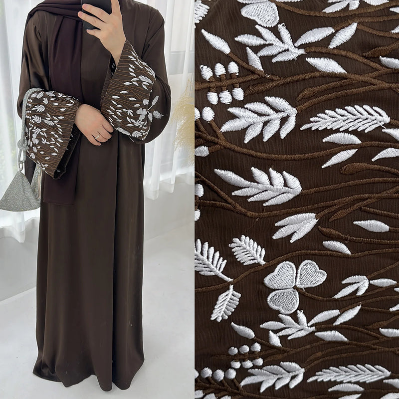 Turkey Emboridery Abaya for Women Dress Morocco Dubai Islam Vestidos Eid Muslim Arab Long Robe Ramadan Kaftan Abayas Jalabiya
