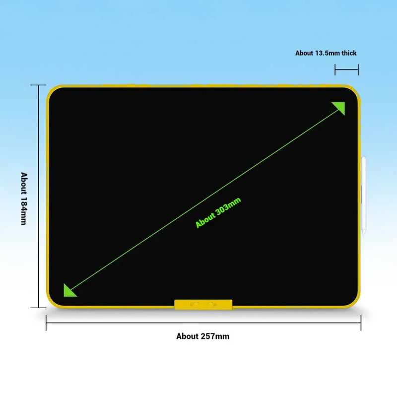 LCD Writing Tablet 12/16/20 Inch - USB-C Rechargeable, Eye-Protection Screen, Magnetic Pen, Dual-Surface for Home/Office/School
