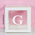 Transparent Letter Balloon Box Baby Shower Decorations Happy Birthday Wedding EID Decor 1st Birthday Party Supplies Balloon Box
