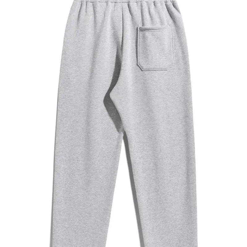 Men's regular - fit plain sports straight - leg pants with drawstring and elastic waistband, knitted - View 2 | SAMAG