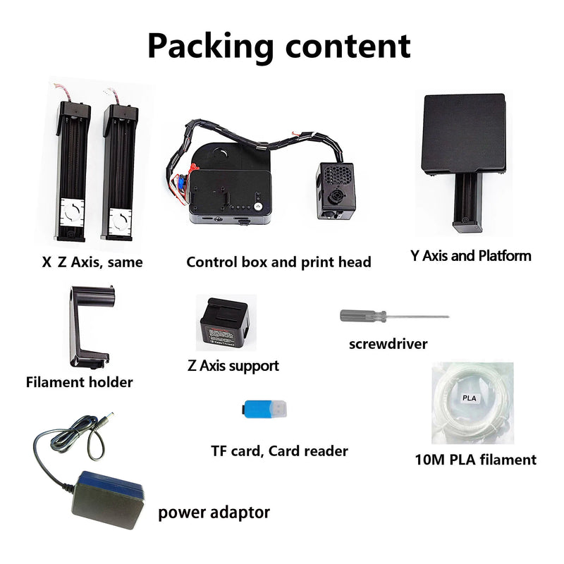EasyThreed 3D Printer  Entry Level  Compatible with PLA TPU 1.75mm Filament  include Power Adaptor.