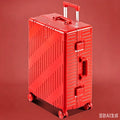 Large Capacity Aluminum Frame Luggage, 20/24 Inch Spinner Wheels Travel Suitcase, Sturdy & Durable for Men & Women