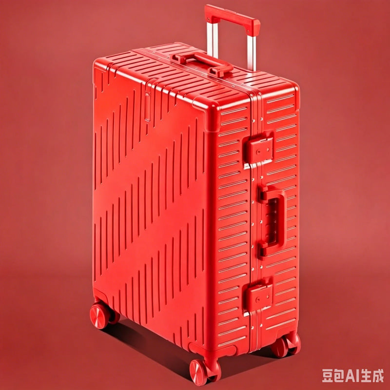 Large Capacity Aluminum Frame Luggage, 20/24 Inch Spinner Wheels Travel Suitcase, Sturdy & Durable for Men & Women